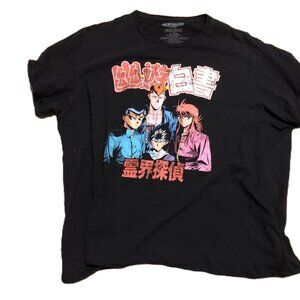 Yu Yu Yakusho Black Japanese Anime Shirt 3XL